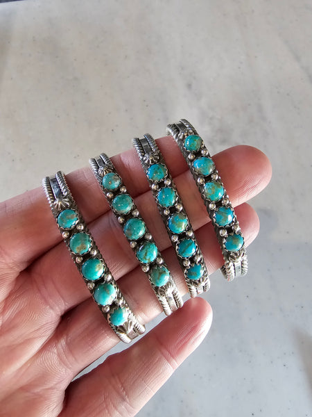THE KINGMAN TURQUOISE FIVE STONE CUFF