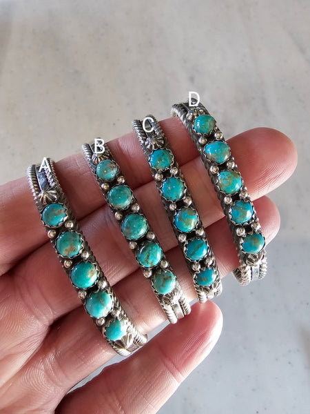 THE KINGMAN TURQUOISE FIVE STONE CUFF