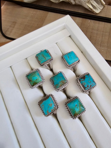TURQUOISE SQUARE CUT RING