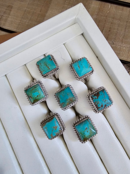 TURQUOISE SQUARE CUT RING
