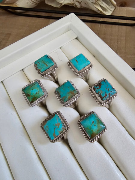 TURQUOISE SQUARE CUT RING