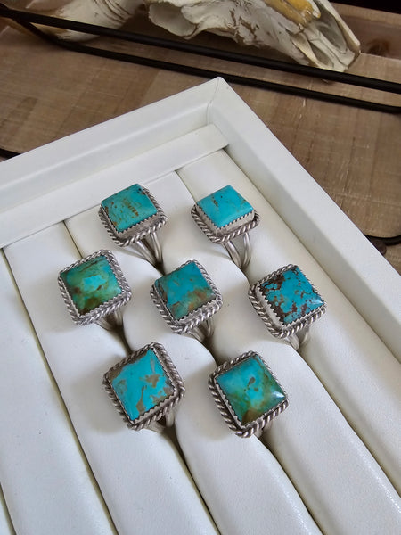TURQUOISE SQUARE CUT RING