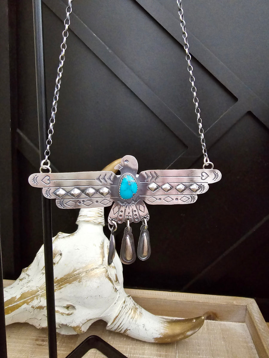 TIM YAZZIE THUNDERBIRD NECKLACE – Kittie K Ranch and Co