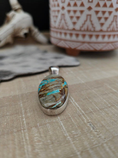 LENORA S ROYSTON TURQUOISE PENDANT