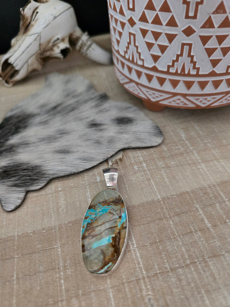 LENORA S ROYSTON TURQUOISE PENDANT