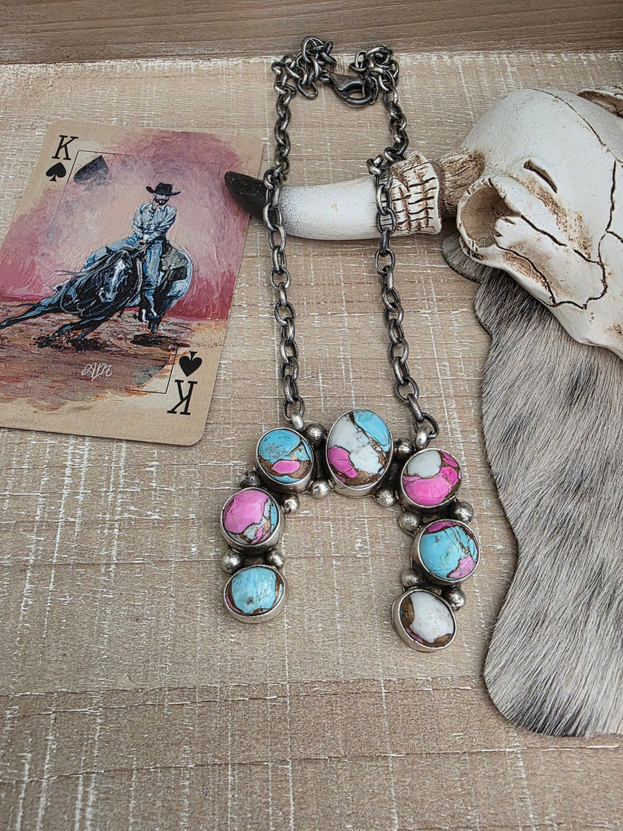 AUGUSTINE LARGO COTTON CANDY NAJA NECKLACE – Kittie K Ranch and Co