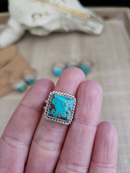 TURQUOISE SQUARE CUT RING