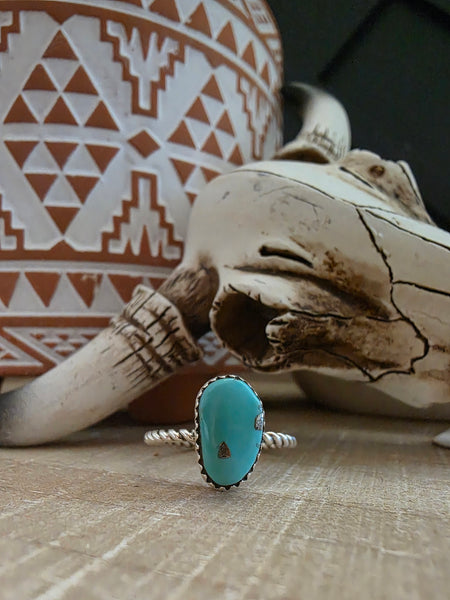 ELLA COWBOY TWISTED TURQUOISE RING