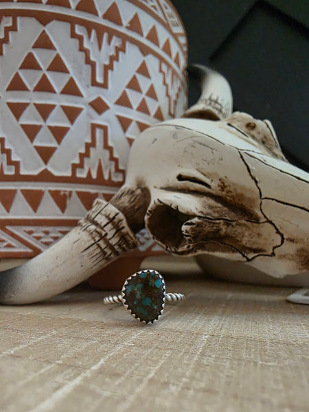 ELLA COWBOY TWISTED TURQUOISE RING