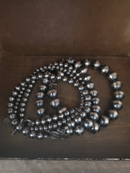3 MM STERLING SILVER NAVAJO PEARL BRACELET