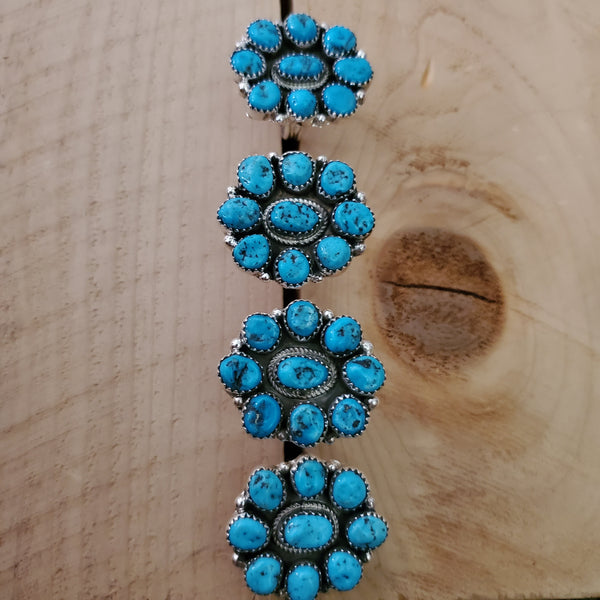 MARCUS GISHAL SLEEPING BEAUTY TURQUOISE CLUSTER RING