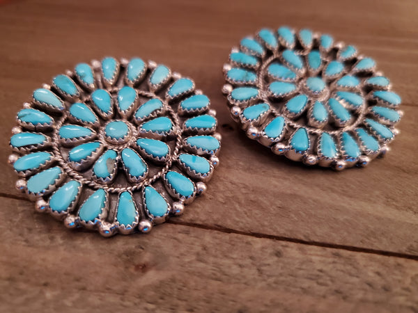 ALICIA WILSON XL TURQUOISE CLUSTER STUDS