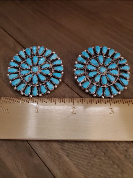 ALICIA WILSON XL TURQUOISE CLUSTER STUDS