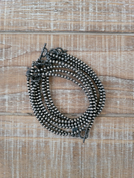 3 MM STERLING SILVER NAVAJO PEARL BRACELET