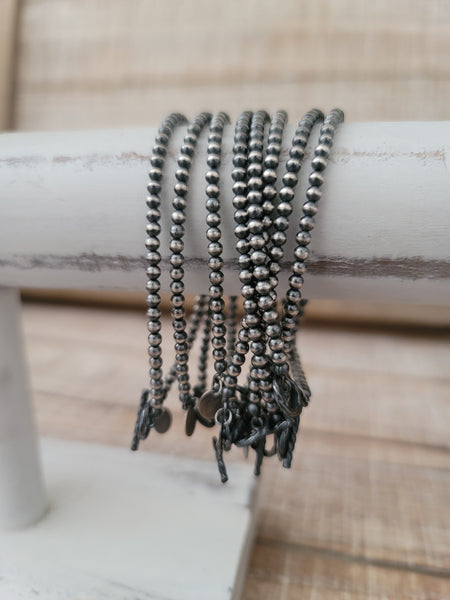 3 MM STERLING SILVER NAVAJO PEARL BRACELET