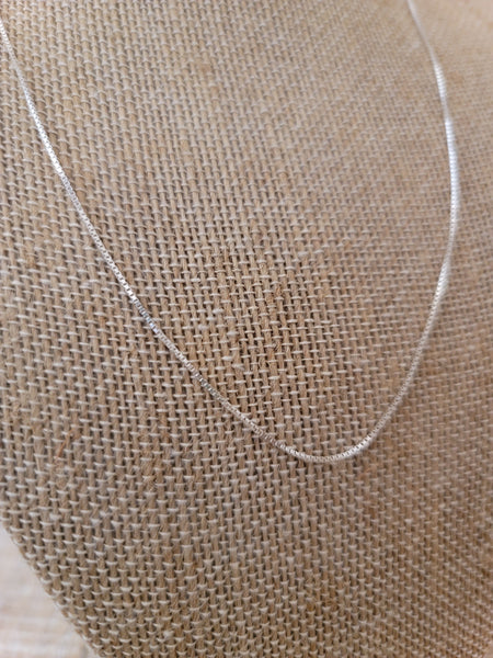 STERLING SILVER BOX CHAIN