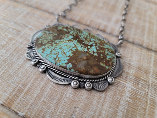 THE GILBERT TOM #8 TURQUOISE PENDANT NECKLACE