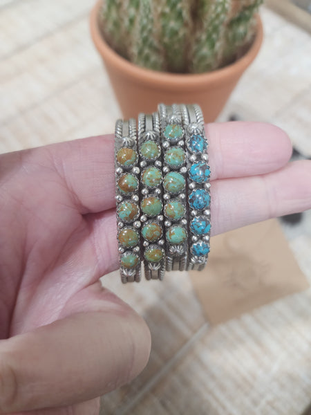 THE KINGMAN TURQUOISE FIVE STONE CUFF