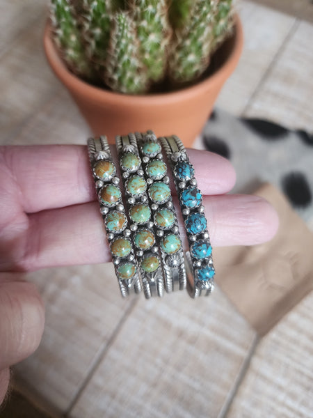 THE KINGMAN TURQUOISE FIVE STONE CUFF