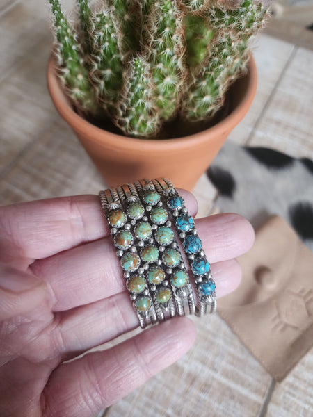 THE KINGMAN TURQUOISE FIVE STONE CUFF