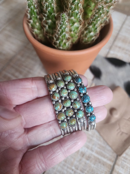 THE KINGMAN TURQUOISE FIVE STONE CUFF