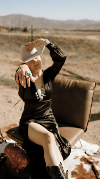 RITA DAWES TURQUOISE NAJA RING