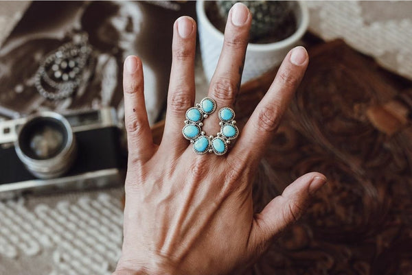 RITA DAWES TURQUOISE NAJA RING