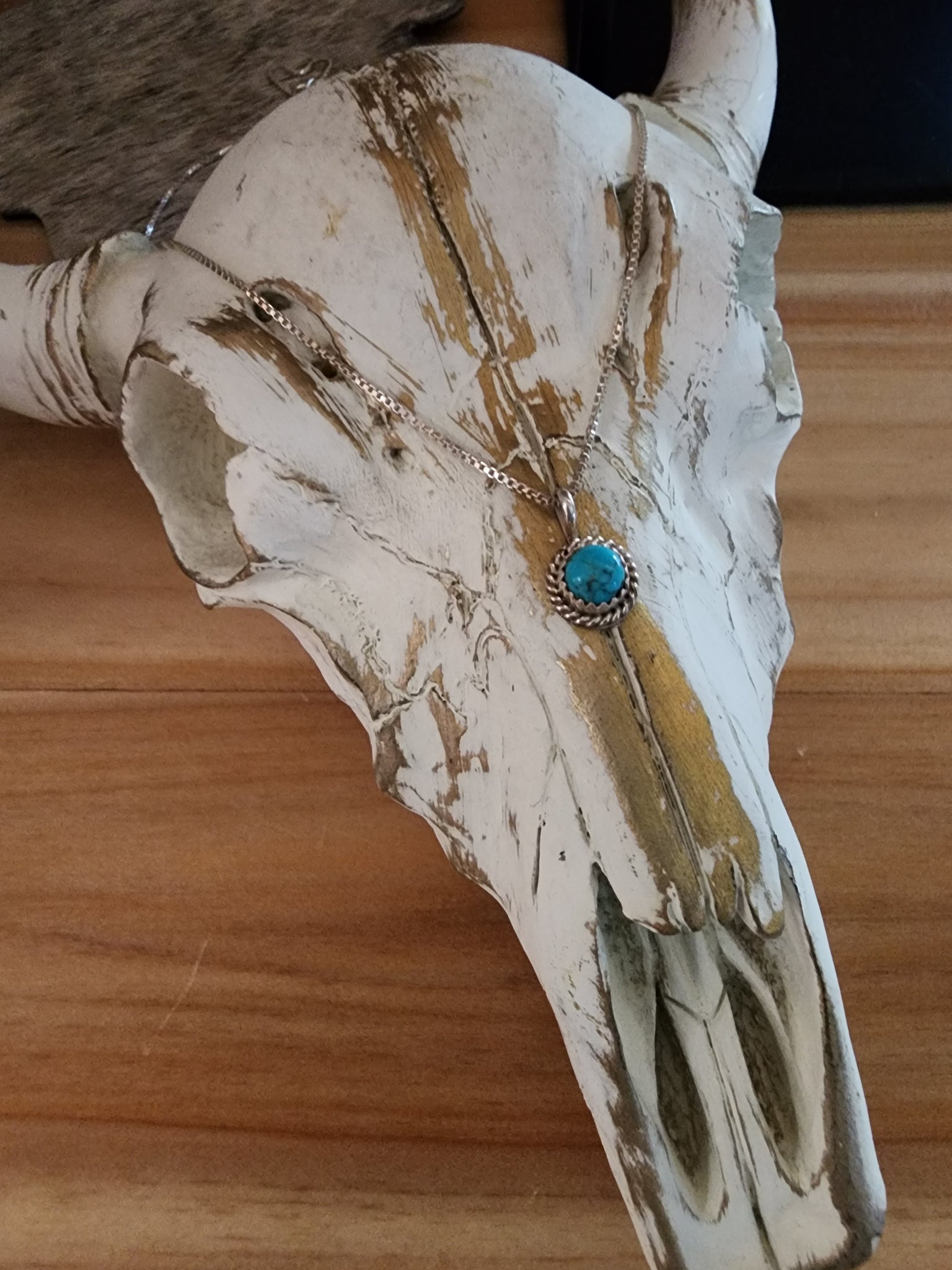 THERESA KINSEL EVERYDAY TURQUOISE PENDANT NECKLACE