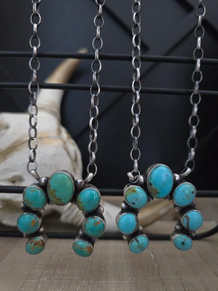 AUGUSTINE LARGO KINGMAN TURQUOISE NAJA NECKLACE