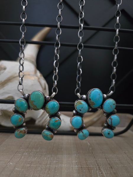 AUGUSTINE LARGO KINGMAN TURQUOISE NAJA NECKLACE