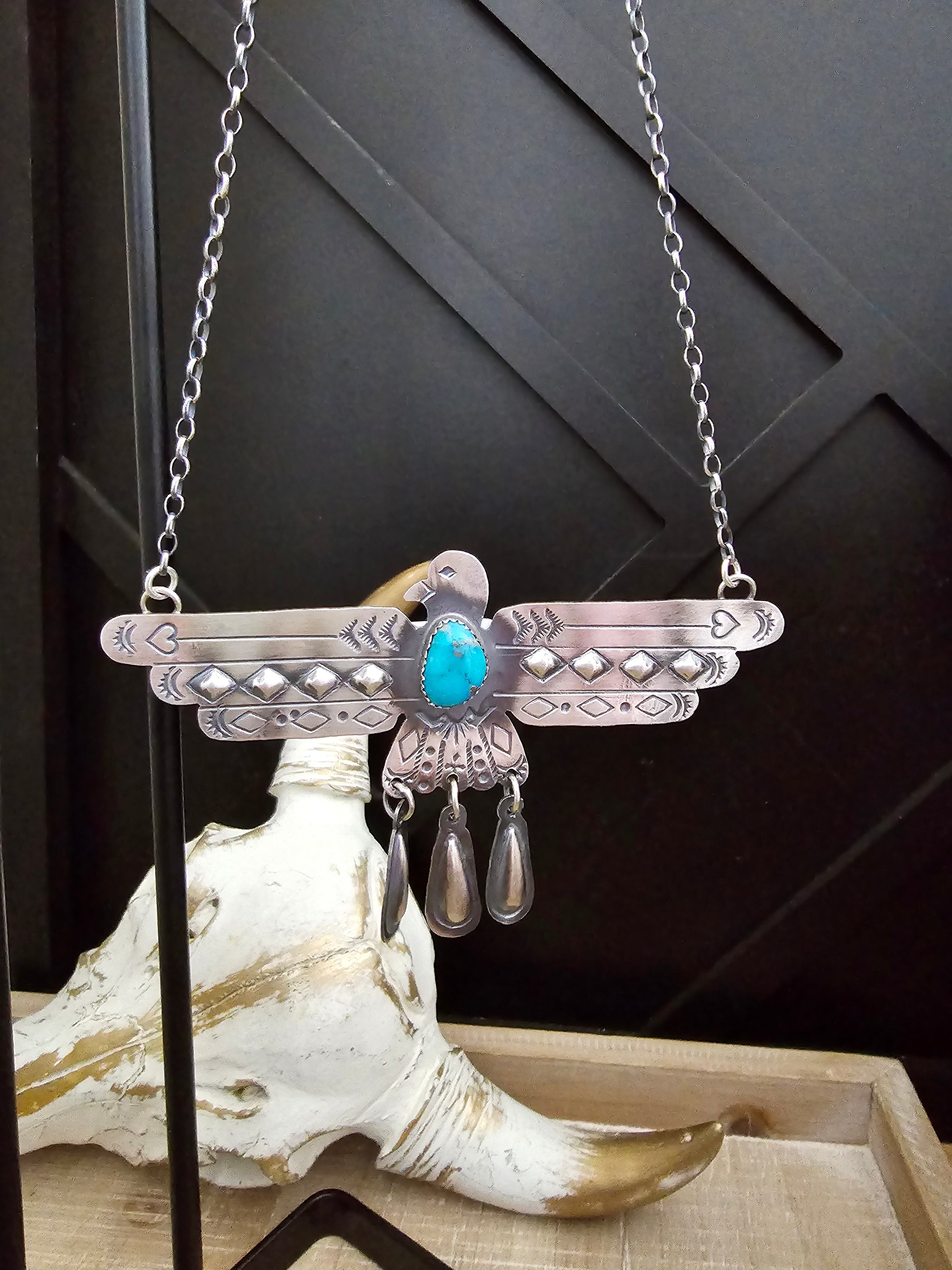 TIM YAZZIE THUNDERBIRD NECKLACE – Kittie K Ranch and Co
