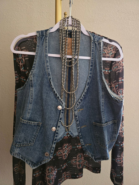 THE DENIM DARLIN' VEST