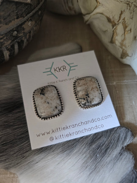 THE WHITE BUFFALO TURQUOISE PUNCHY STUDS