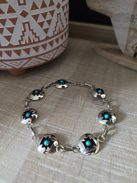 DAVID MORGAN TURQUOISE SHADOW BOX BRACELET