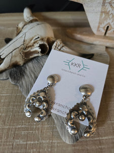 GABRIELA YAZZIE NAJA CONCHO EARRINGS