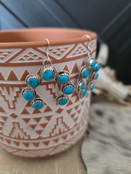 RITA DAWES TURQUOISE NAJA EARRINGS