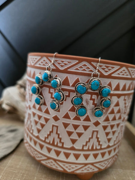 RITA DAWES TURQUOISE NAJA EARRINGS