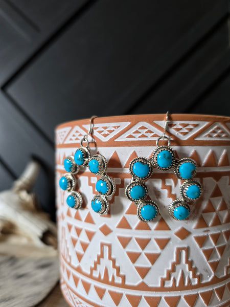 RITA DAWES TURQUOISE NAJA EARRINGS