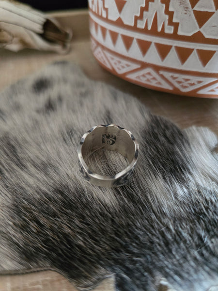 BENNIE RAMONE STERLING SILVER DROP RING