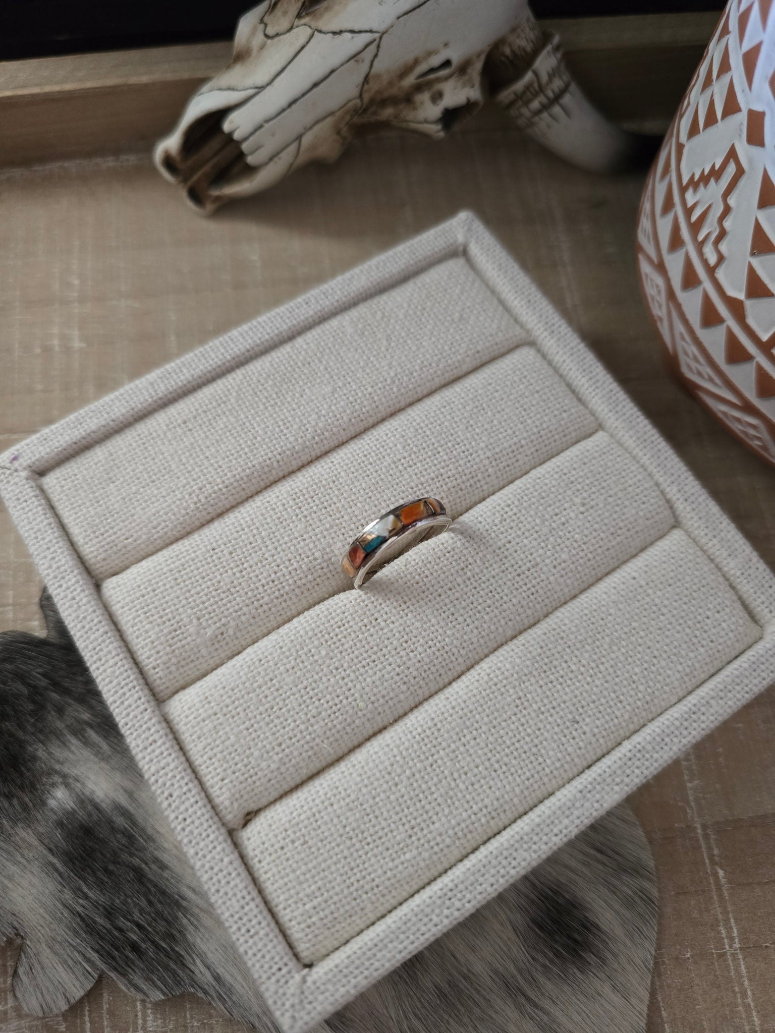 DEBBIE LIVINGSTON MIXED STONE RING