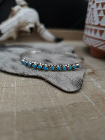 ERNEST BOWANNIE TURQUOISE DOT CUFF