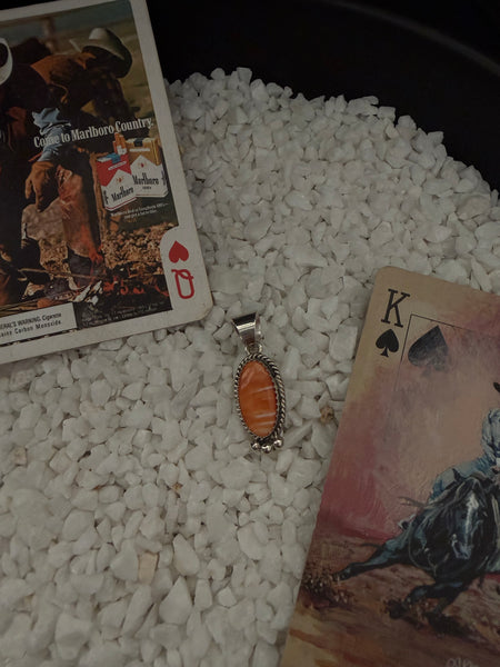 BYRON BEGAY ORANGE SPINY OYSTER PENDANT