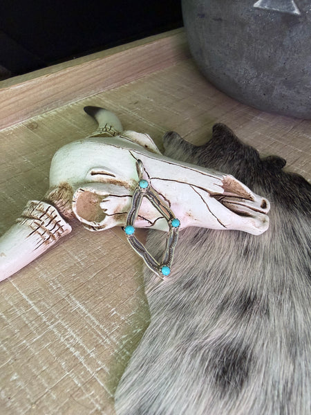 BERNICE NELSON TURQUOISE STONES PENDANT