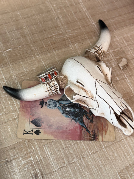 ELVIRA CADMAN CORAL STONE RING