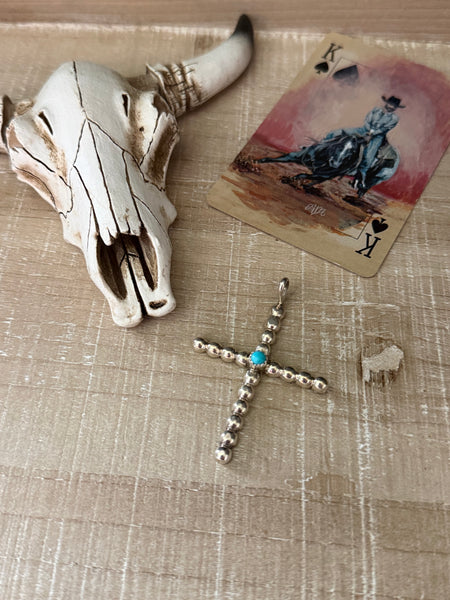 PAULINE NELSON STERLING SILVER CROSS PENDANT