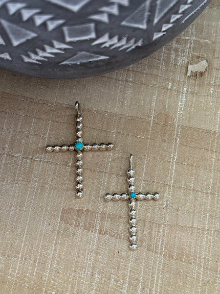 PAULINE NELSON STERLING SILVER CROSS PENDANT