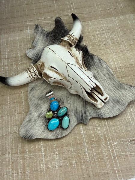 MARCUS GISHAL FREE FORM TURQUOISE PENDANT