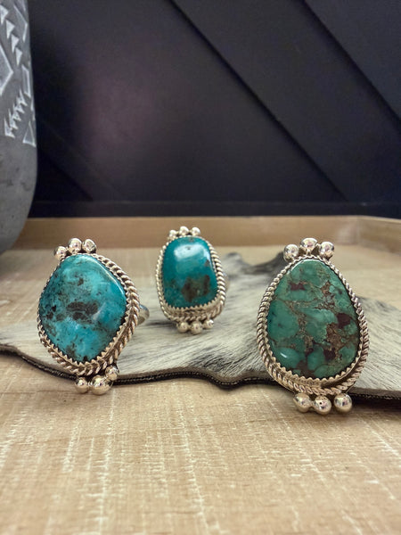 VICTOR NEZ TURQUOISE STONE RING
