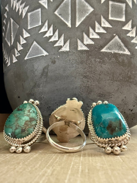VICTOR NEZ TURQUOISE STONE RING