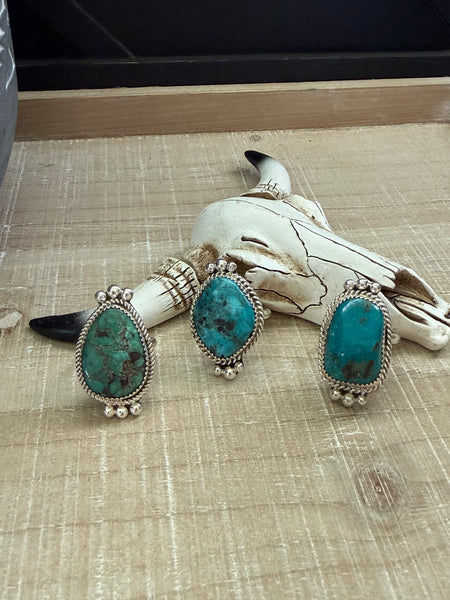 VICTOR NEZ TURQUOISE STONE RING
